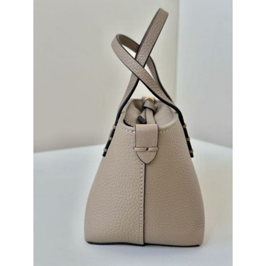 Replica Fendi Roll Mini Selleria Tote Bag Gray Clone Knockoff