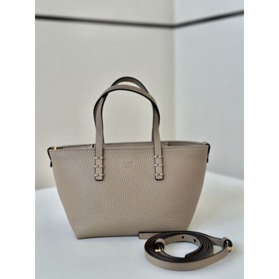 Replica Fendi Roll Mini Selleria Tote Bag Gray Clone Knockoff