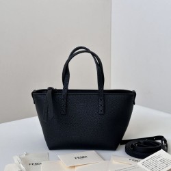 Replica Fendi Roll Mini Selleria Tote Bag Black Clone Knockoff