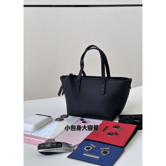 Replica Fendi Roll Mini Selleria Tote Bag Black Clone Knockoff