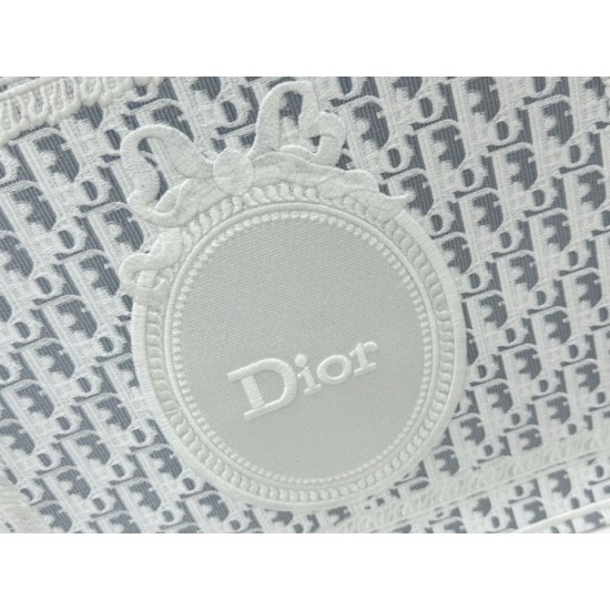 Replica Dior Book Tote Bag Small/Medium/Large with Oblique Embroidery and Shoulder Strap Blue/White Clone Knockoff