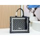 Replica Dior Book Tote Bag Small/Medium/Large with Oblique Embroidery and Shoulder Strap Black Clone Knockoff
