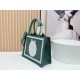 Replica Dior Book Tote Bag Small/Medium/Large with Oblique Embroidery and Shoulder Strap Green Clone Knockoff