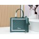 Replica Dior Book Tote Bag Small/Medium/Large with Oblique Embroidery and Shoulder Strap Green Clone Knockoff
