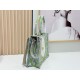 Replica Dior Book Tote Bag Small/Medium/Large with Lily of the Valley Pattern Green Clone Knockoff