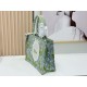 Replica Dior Book Tote Bag Small/Medium/Large with Lily of the Valley Pattern Green Clone Knockoff
