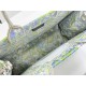 Replica Dior Book Tote Bag Small/Medium/Large with Lily of the Valley Pattern Green Clone Knockoff