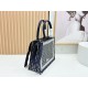 Replica Dior Book Tote Bag with Embroidery and White Lace Frame Black Clone Knockoff