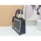 Replica Dior Book Tote Bag with Embroidery and White Lace Frame Black Clone Knockoff