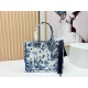 Replica Dior Book Tote Bag Small/Medium/Large with Toile de Jouy Embroidery Blue/White Clone Knockoff