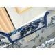 Replica Dior Book Tote Bag Small/Medium/Large with Toile de Jouy Embroidery Blue/White Clone Knockoff