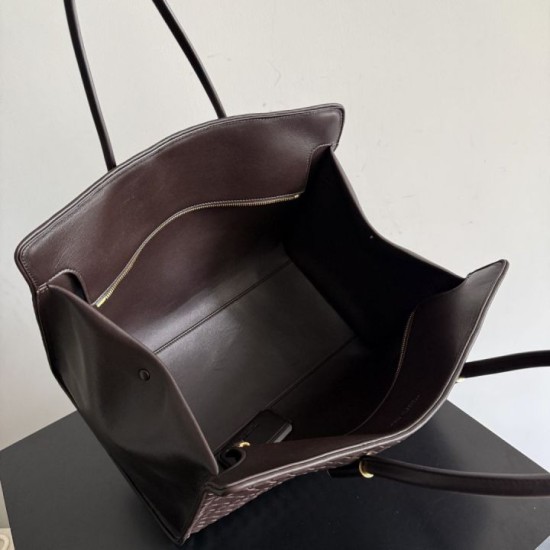 Replica Barbara Bottega Veneta Tote Bag Coffee Clone Knockoff