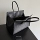 Replica Barbara Bottega Veneta Tote Bag Venetian Black Clone Knockoff
