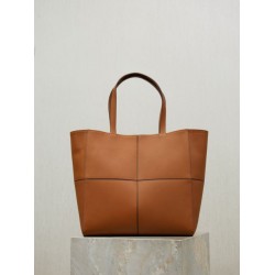 AAAAA Replica YSL Saint Laurent Carré Tote Bag Brown Fake