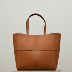 AAAAA Replica YSL Saint Laurent Carré Tote Bag Brown Fake