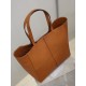 AAAAA Replica YSL Saint Laurent Carré Tote Bag Brown Fake