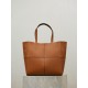 AAAAA Replica YSL Saint Laurent Carré Tote Bag Brown Fake