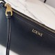 AAAAA Replica Loewe Joya Pouch Nappa Bag Black Fake