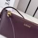 AAAAA Replica Loewe Joya Pouch Nappa Bag Burgundy Fake