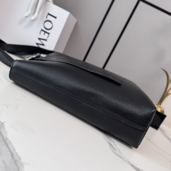 AAAAA Replica LOEWE Tote Bag with Loop Logo Black Fake