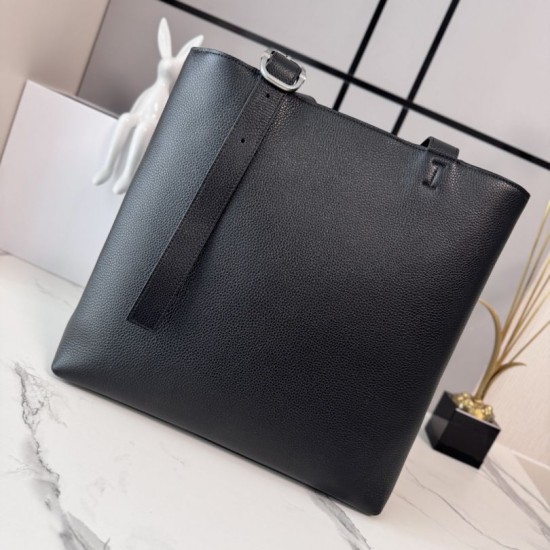 AAAAA Replica LOEWE Tote Bag with Loop Logo Black Fake