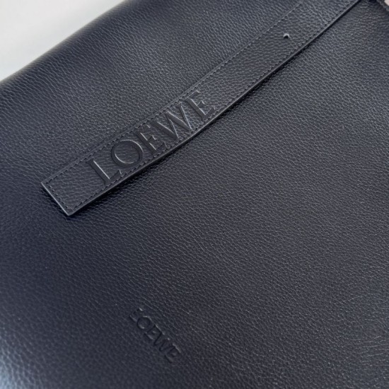 AAAAA Replica LOEWE Tote Bag with Loop Logo Black Fake