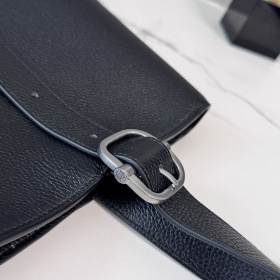 AAAAA Replica LOEWE Tote Bag with Loop Logo Black Fake