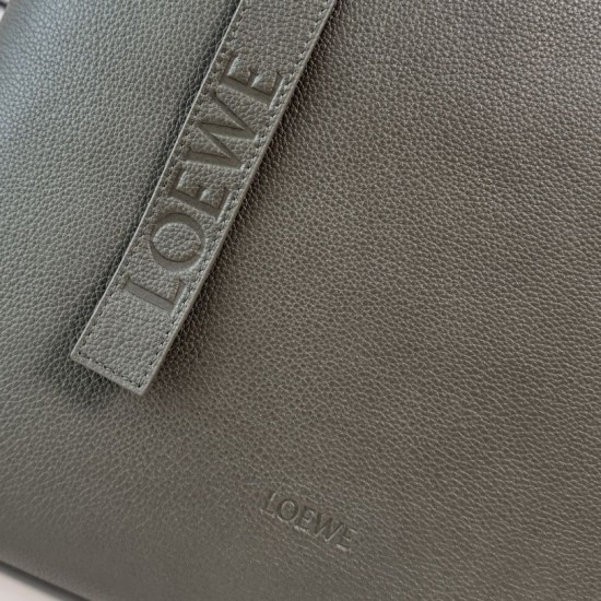 AAAAA Replica LOEWE Tote Bag with Loop Logo Green Fake