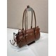 AAAAA Replica Prada Bonne Top Handle Bag 1BG628 Burgundy Fake