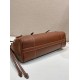 AAAAA Replica Prada Bonne Top Handle Bag 1BG628 Burgundy Fake