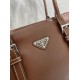 AAAAA Replica Prada Bonne Top Handle Bag 1BG628 Burgundy Fake