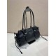 AAAAA Replica Prada Bonne Top Handle Bag 1BG628 Black Fake