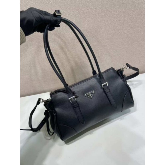 AAAAA Replica Prada Bonne Top Handle Bag 1BG628 Black Fake