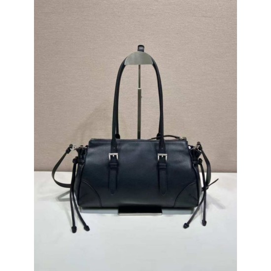 AAAAA Replica Prada Bonne Top Handle Bag 1BG628 Black Fake