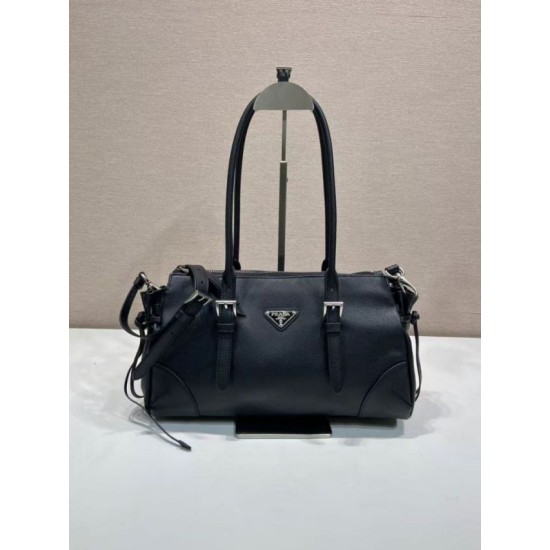 AAAAA Replica Prada Bonne Top Handle Bag 1BG628 Black Fake