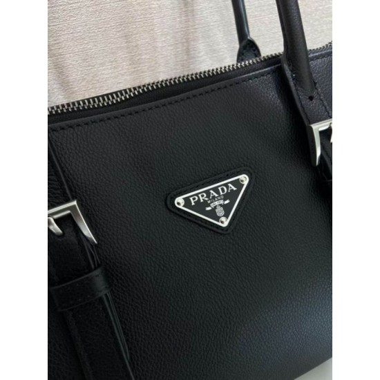 AAAAA Replica Prada Bonne Top Handle Bag 1BG628 Black Fake