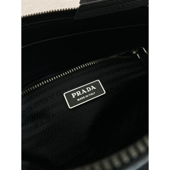 AAAAA Replica Prada Bonne Top Handle Bag 1BG628 Black Fake