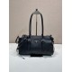 AAAAA Replica Prada Bonne Top Handle Bag 1BG628 Black Fake