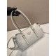 AAAAA Replica Prada Bonne Top Handle Bag 1BG628 White Fake