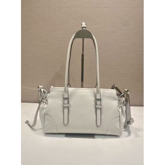 AAAAA Replica Prada Bonne Top Handle Bag 1BG628 White Fake