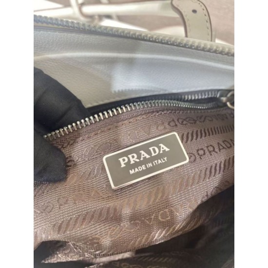 AAAAA Replica Prada Bonne Top Handle Bag 1BG628 White Fake