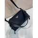 AAAAA Replica Prada Men's Nylon/Saffiano Crossbody Bag Black Fake