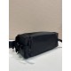 AAAAA Replica Prada Men's Nylon/Saffiano Crossbody Bag Black Fake