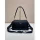 AAAAA Replica Prada Men's Nylon/Saffiano Crossbody Bag Black Fake