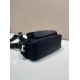AAAAA Replica Prada Men's Nylon/Saffiano Crossbody Bag 2VH192 Black Fake
