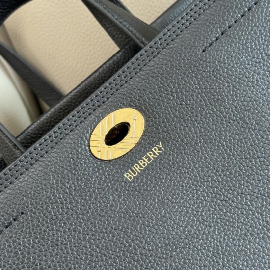 AAAAA Replica Burberry Tote Bag Cotswolds Black Fake