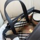 AAAAA Replica Burberry Tote Bag Cotswolds Black Fake