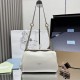 AAAAA Replica Prada Tumulte Small Shoulder Bag 1BD395 White Fake