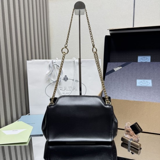 Premium Replica Prada Tumulte Small Shoulder Bag 1BD395 Black Fake Clone AAAAA Replica Prada Tumulte Small Shoulder Bag 1BD395 Black Fake