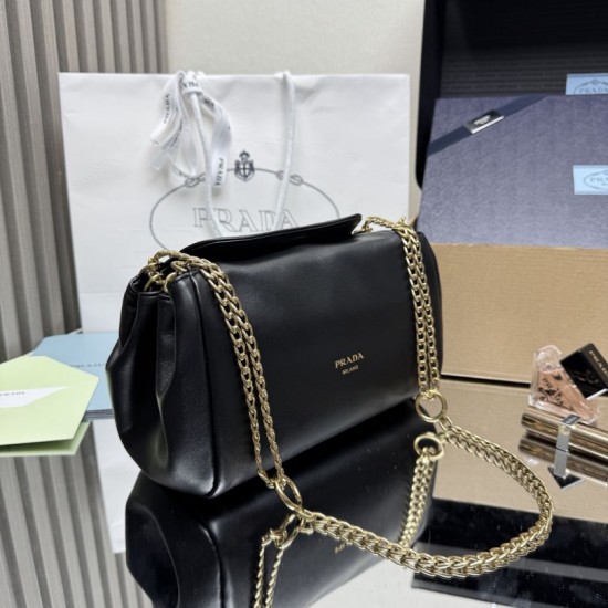 Premium Replica Prada Tumulte Small Shoulder Bag 1BD395 Black Fake Clone AAAAA Replica Prada Tumulte Small Shoulder Bag 1BD395 Black Fake